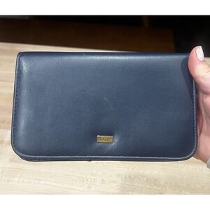 BUXTON Buxhyde Wallet Organizer Clutch Women's Zipper Blue